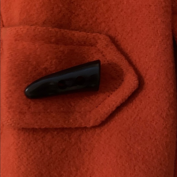Mulberry Bright Orange Hooded  Lined Utility Jacket - Picture 2 of 7